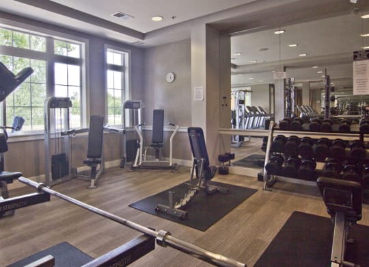 treadmills at The Charleston Apartments