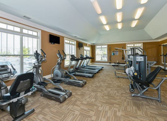 Fitness Center at Clayton NC Apartments