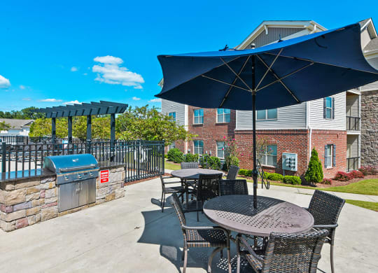 Grill Area Amelia Station Apartments in Clayton NC