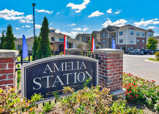 Amelia Station Apartments in Clayton NC Signage