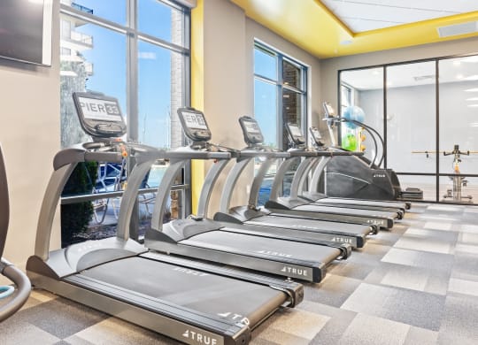 Treadmills at Pier 33 Apartments at Pier 33 Apartments, Wilmington, NC