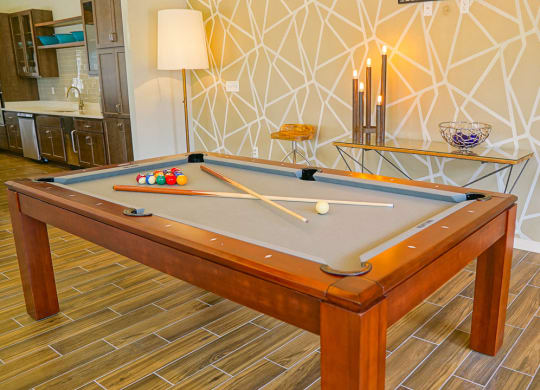 Pool table at Venture Apartments iN Tech Center in Newport News VA