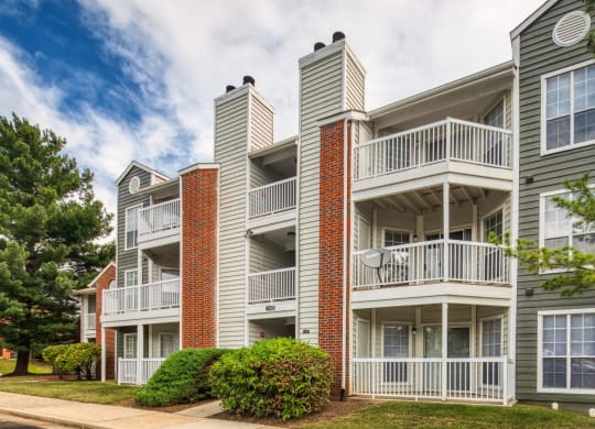 Large balconies available at The Crest on Hampton Hollow, Silver Spring, Maryland