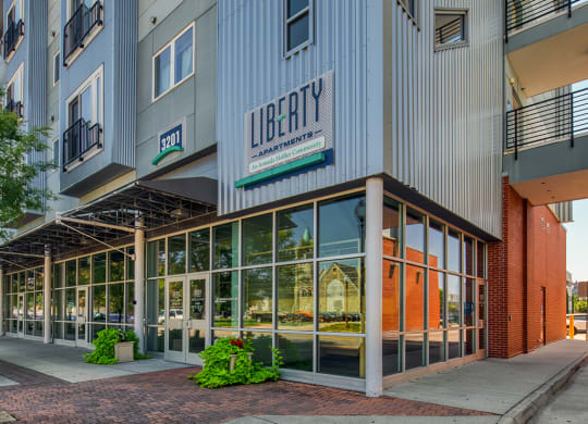 Exterior of Liberty Apartments in Newport News Va