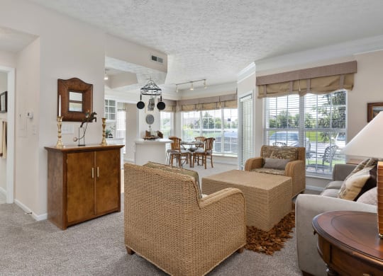 Spacious Living Room at The Farms in Columbus, Ohio 43221