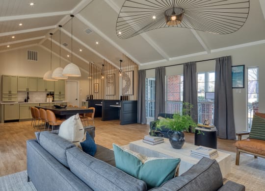Clubhouse Living Area at The Crest on Hampton Hollow, Silver Spring, Maryland