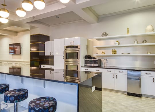 Clubroom Kitchen  at Deco at CNB in Richmond VA