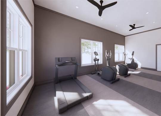 Fitness Center With Modern Equipment at The Mark, Harrisonburg, VA