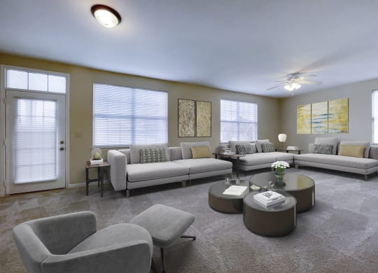Living room at Barclay Place Apartments, Wilmington, NC, 28412