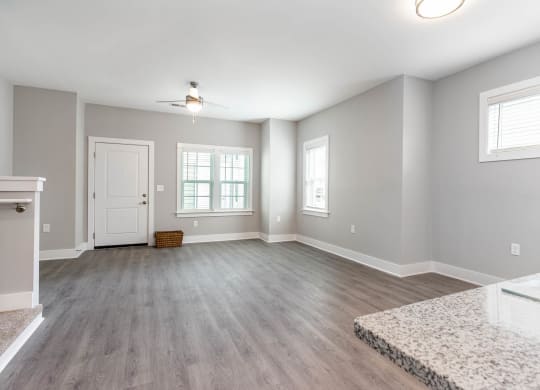 Unfurnished Living Room at Barclay Place Apartments, North Carolina