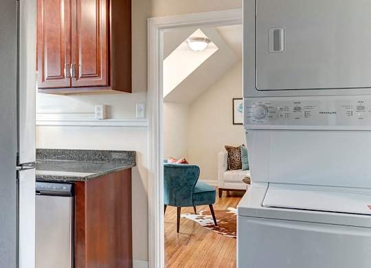 Kitchen/Laundry/Dining rooms at Kensington Place Apartments
