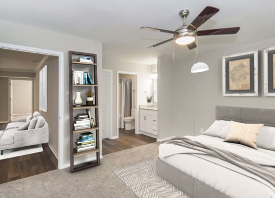 Fairgate Apartments Raleigh NC Bedroom Fan