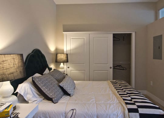 Bed at Hayden Lofts Apartments, Ohio