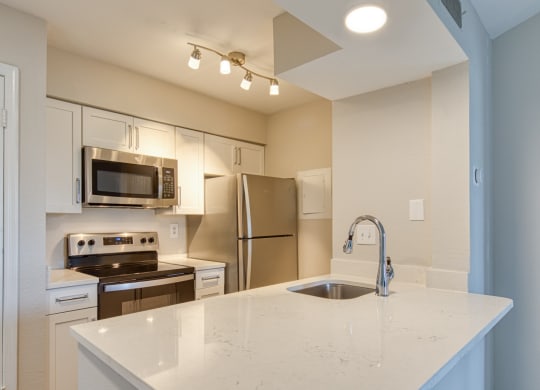 Remodeled kitchen at The Crest on Hampton Hollow, Silver Spring, MD, 20904