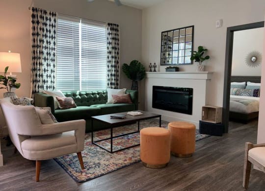 Living Room at  Lumina Apartments in New Orleans
