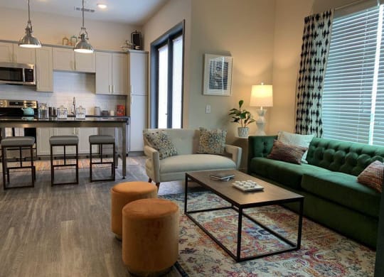 Living Room 2 at  Lumina Apartments in New Orleans