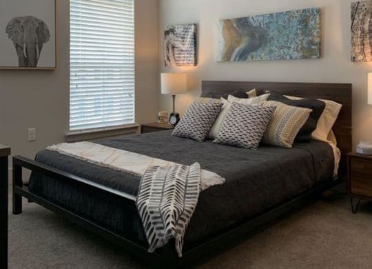 Bed at Lumina Apartments in New Orleans LA