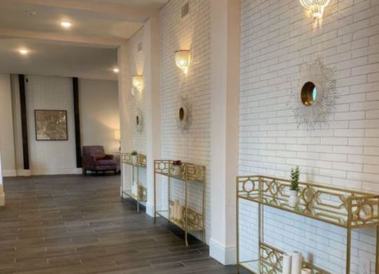 Hallway at Lumina Apartments in New Orleans