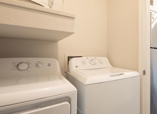 White washing machine at The Crest on Hampton Hollow, Maryland, 20904