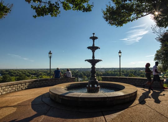 Fountain near Shiplock Views Apartments in Richmond VA