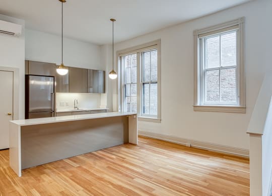 Living area at The Edgar at Linden Row Apartments 23219