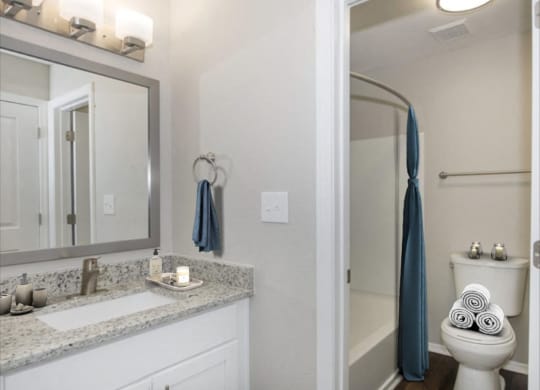 Luxury bathroom in rental townhouse in Raleigh NC