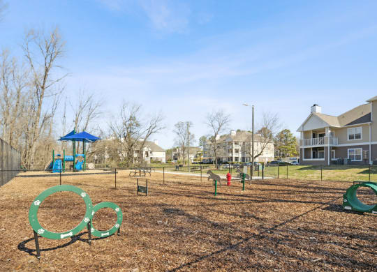 the preserve at ballantyne commons community park with playground and playground equipment