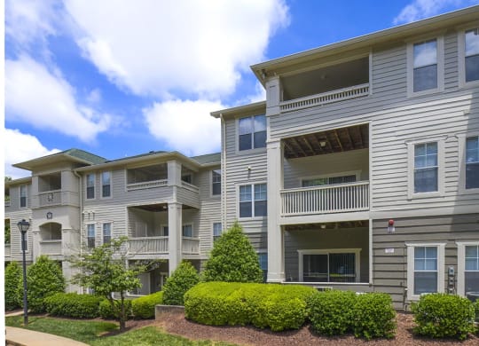 New building exteriors at Mayfaire Apartments in Raleigh, NC