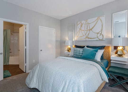 Primary Bedroom at Mayfaire Apartments
