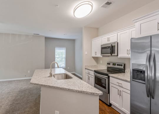 Kitchen at Mayfaire Apartments in Raleigh
