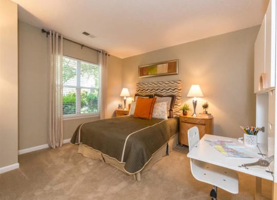 Bedroom at Northlake Apartments in Charlotte NC
