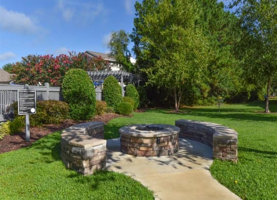 Cape Harbor Apartments in Wilmington NC firepit