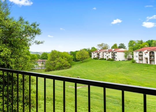 Balcony view at Chimney Top Apartments
