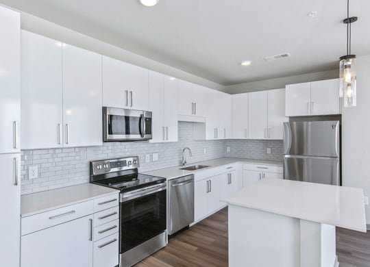 Kitchen Pier 33 at Pier 33 Apartments, North Carolina