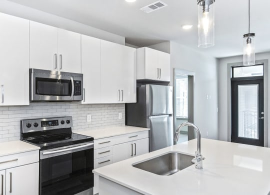 Kitchen Island Pier 33 at Pier 33 Apartments, North Carolina, 28401