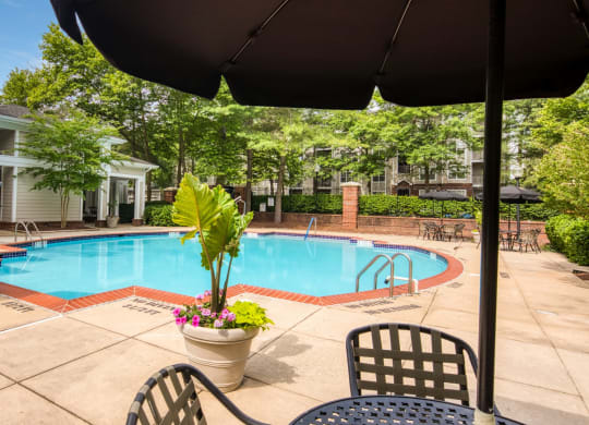 Beautiful pool setting at Beacon Place Apartments, Gaithersburg
