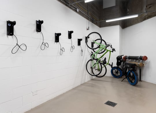 Bikes area at Preston Centre, Columbus