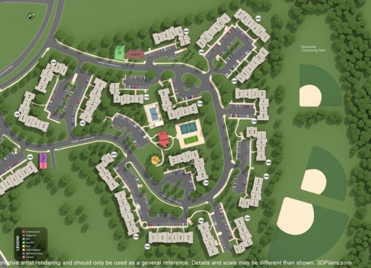 Property Site Map at Crosstimbers Apartments