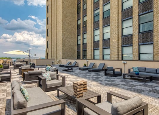 Conversation areas on the Patio Rooftop