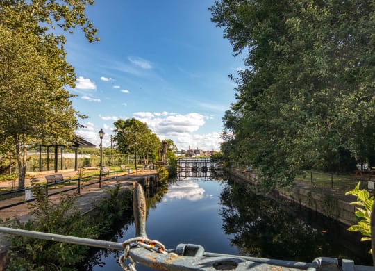 Canal near Shiplock Views Apartments in Richmond Va