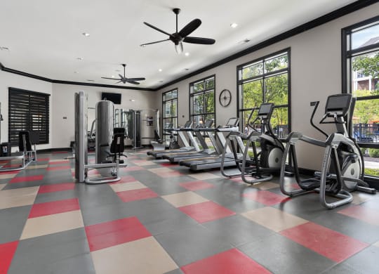 Gym at Strathmoor Apartments , Dublin, Ohio