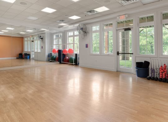 the main room of the multipurpose hall is clean and ready to use at The Charleston, Columbus, OH, 43221