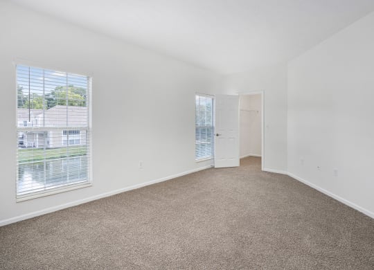 Carpeted Bedroom at The Farms Apartments in Columbus, Ohio