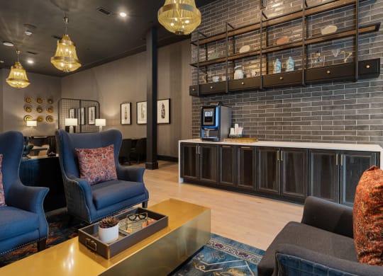 The lounge area  at The Madison, Columbus