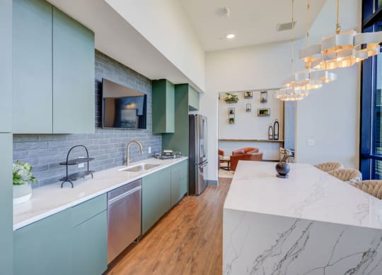 Fully Equipped Kitchen In Clubhouse at The Walker, North Carolina, 27511