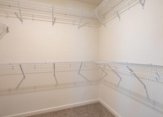 Generous Walk-In Closets With Shelving at The Mark, Virginia, 22801