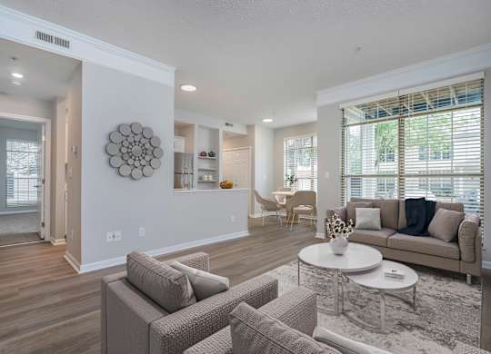 Carpeted Living Room at The Orchard, Dublin, OH, 43016