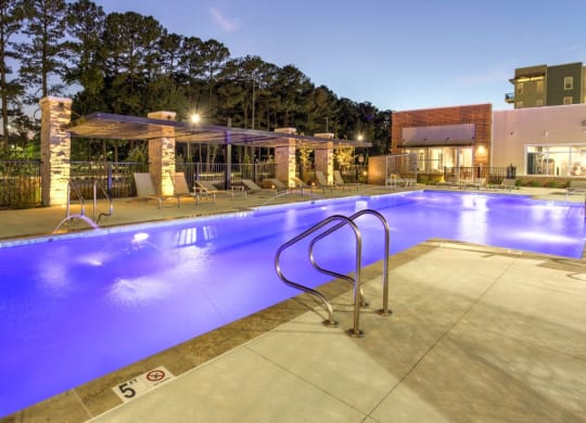 Pool at  luxury apartments in Newport News VA