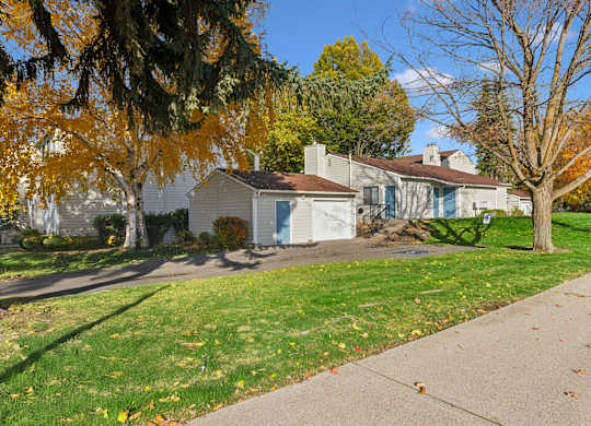 Lawn area surrounding the house at Peaks on Pines, Washington, 99216