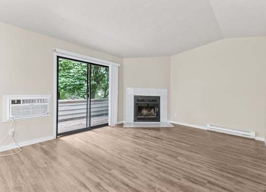 Room with Fireplace at Peaks on Pines, Spokane Valley
